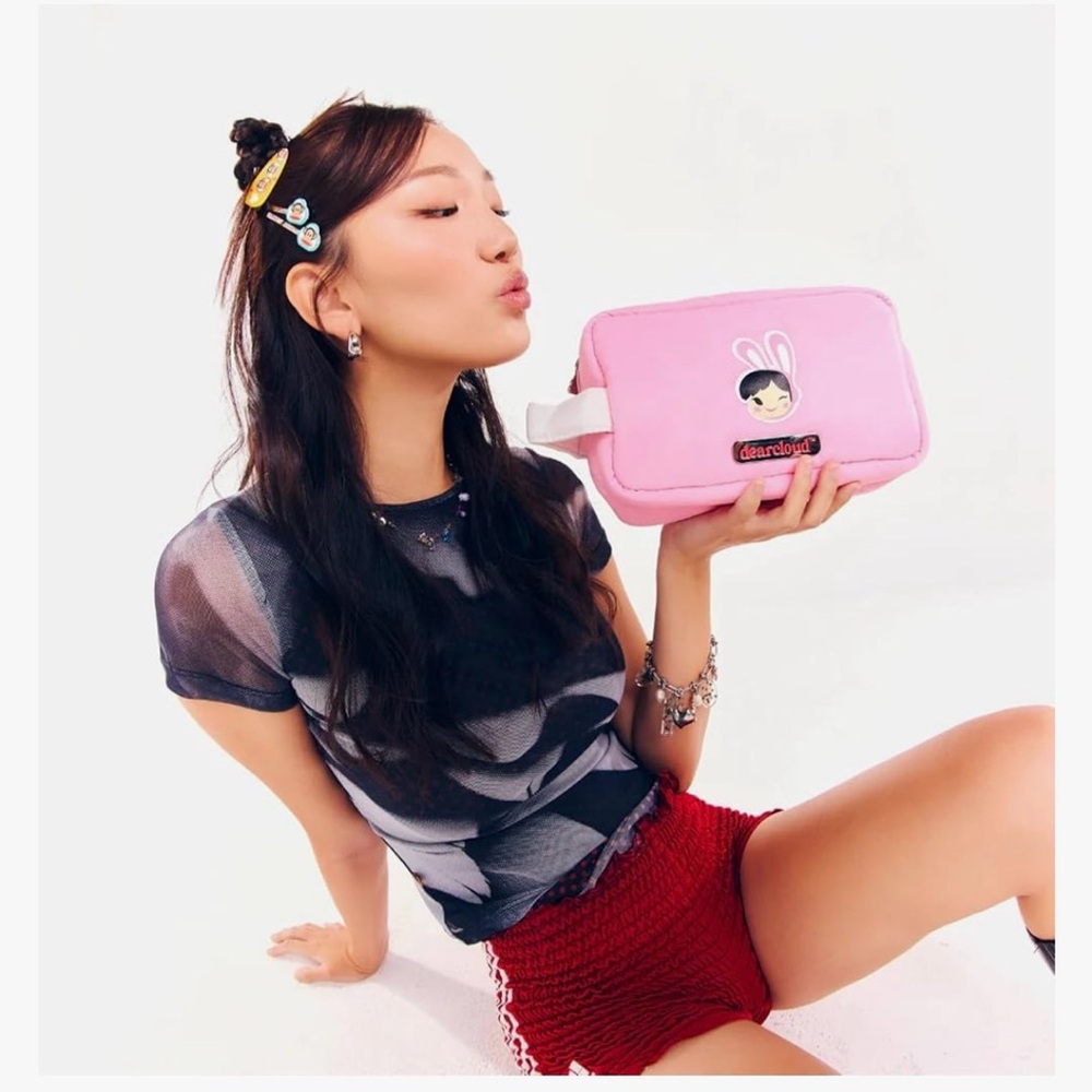 NWT Paul Frank x dearcloud Pink Cosmetic Bag